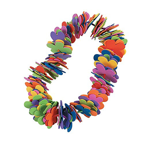 Fun Express Foam Flower Leis Craft Kit (1 Dozen)