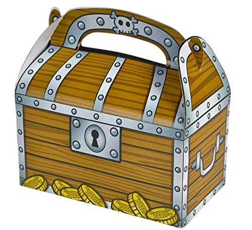 Pirate Treasure Chest Treat Boxes - 24 Pack