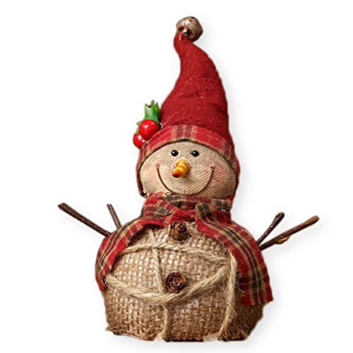 Your Heart's Delight Stocking Cap Snowman Rustic 5.5 x 6 Inch Burlap Canvas Christmas Tabletop Figurine Your Heart's Delight Stocking Cap Snowman Rustic 5.5 x 6 Inch Burlap Canvas Christmas Tabletop Figurine