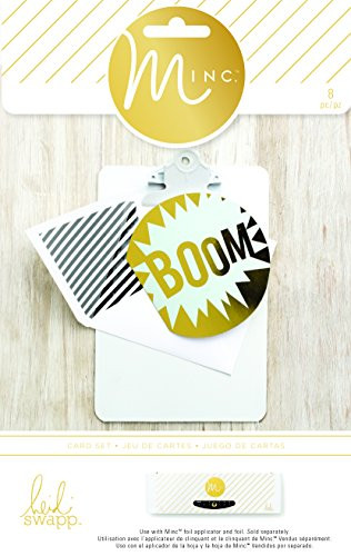 American Crafts 8 Piece Heidi Swapp Minc Card Set, Boom