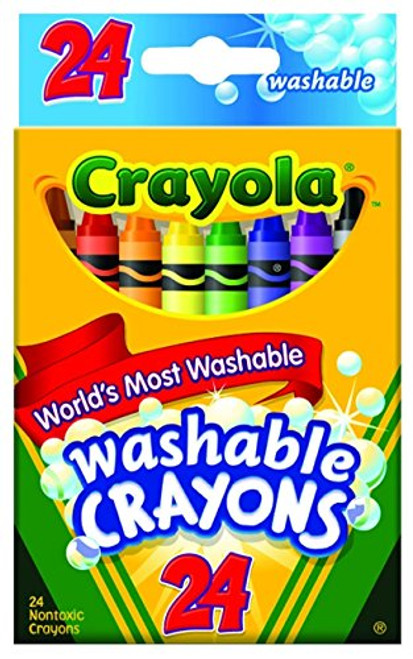 Crayola Washable Crayons 24/Pkg 52-6924 (3-Pack) Crayola Washable Crayons 24/Pkg 52-6924 (3-Pack)
