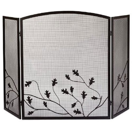 Panacea Products 15914 3-Panel Oak Leaf Fireplac