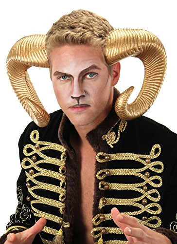 elope Adjustable Gold Ram Horns Costume Headband