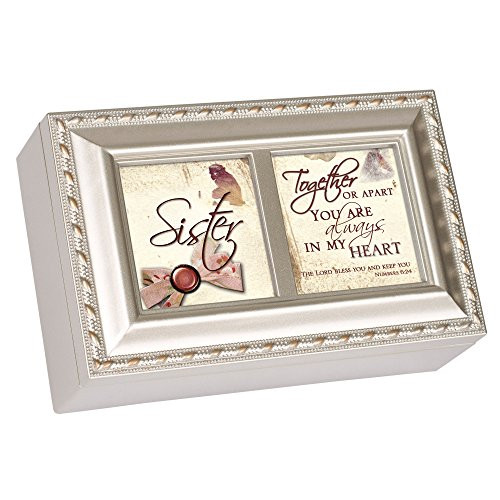 Cottage Garden Sister Champagne Silver Inspirational Petite Music Box Plays Amazing Grace Cottage Garden Sister Champagne Silver Inspirational Petite Music Box Plays Amazing Grace