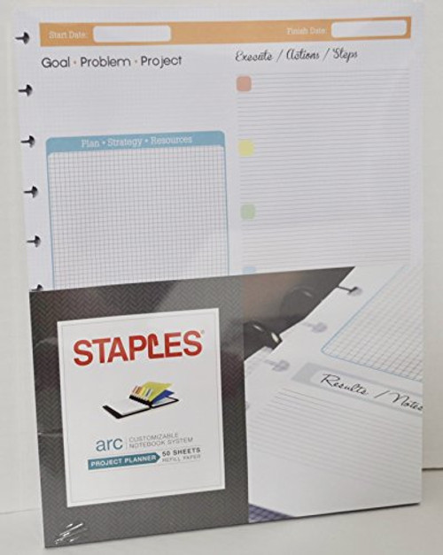 Staples Arc Project Planner 8.5" x 11"