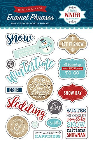 Echo Park Paper Company A A Perfect Winter Enamel Words & Phrases