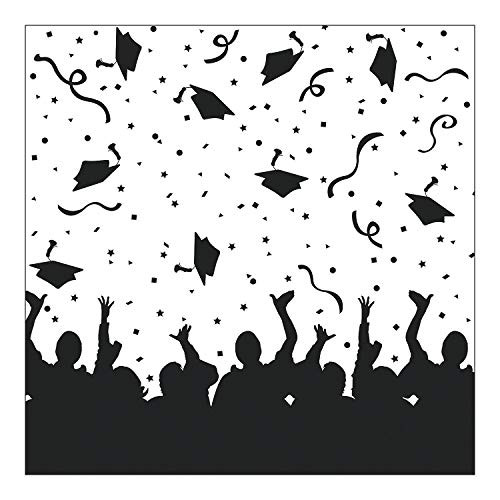 Fun Express - We Did It! Graduation Backdrop Banner for Graduation - Party Decor - Wall Decor - Preprinted Backdrops - Graduation - 1 Piece