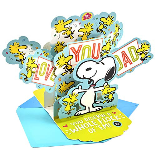 Hallmark Peanuts Pop Up Fathers Day Card for Dad with Music (Plays Linus & Lucy) Hallmark Peanuts Pop Up Fathers Day Card for Dad with Music (Plays Linus & Lucy)
