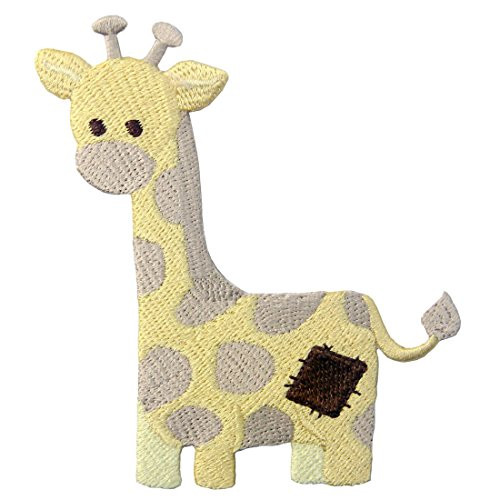 Giraffe Patch Embroidered Applique Iron On Sew On Emblem