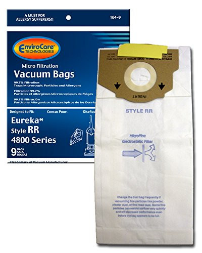 EnviroCare Replacement Vacuum bags for Eureka Style RR Uprights 9 pack