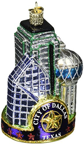 Old World Christmas Ornaments: Dallas City Glass Blown Ornaments for Christmas Tree