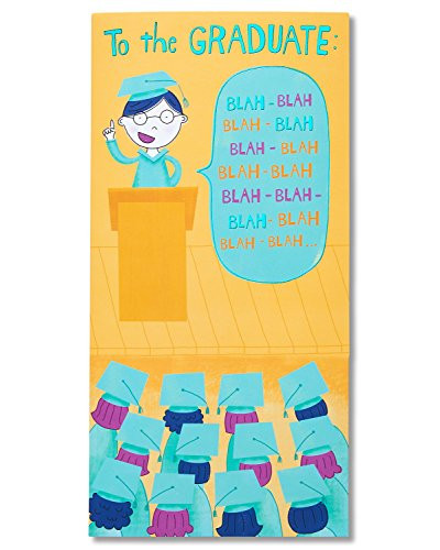 American Greetings Money and Gift Card Holder Graduation Card with Sound