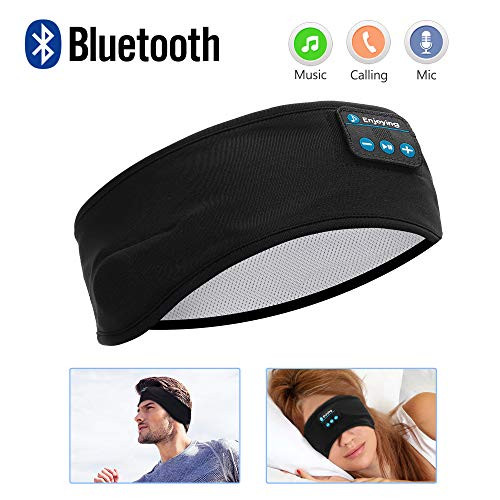 Sleep Headphones Bluetooth, Voerou Wireless Headband Headphones Sports Sweatband with Ultra-Thin HD Stereo Speakers for Sleeping,Workout,Jogging,Yoga,Insomnia, Travel, Meditation