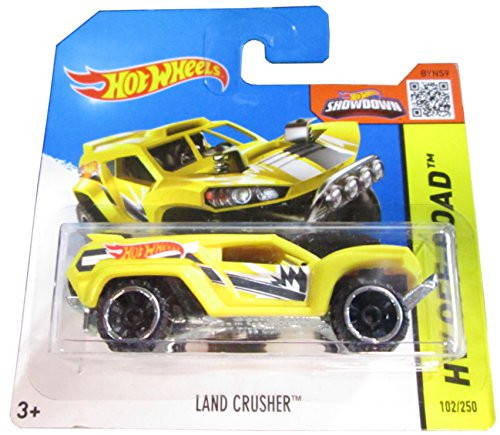 Hot Wheels 2015 HW Off-Road Land Crusher 102/250, Yellow (Short Card)