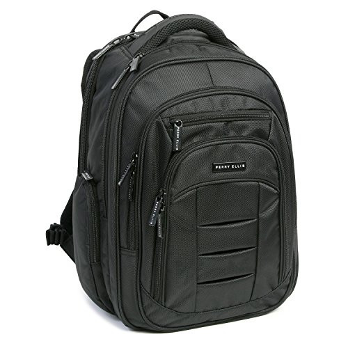 Perry Ellis M150 Business Laptop Backpack, Black