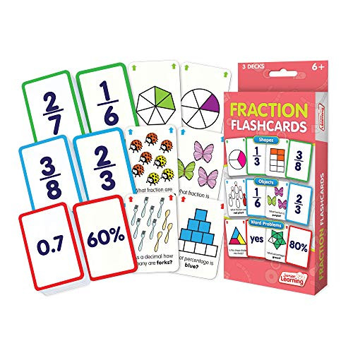 Junior Learning Fraction Flashcards