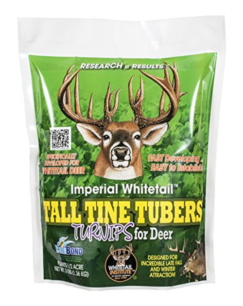 Whitetail Institute Imperial Tall Tine Tubers Food Plot Seed (Fall Planting), 3-Pound (.5 Acres)