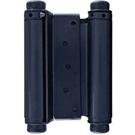 Ultra Hardware 35593 4 Inch Double Acting Spring Hinge-Steel Base-Black Finish, Pack of 2 Pairs = 4 Hinges
