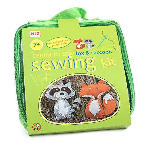 Sewing Kit For Kids Age 7 to 12. Learn How To Sew. Easy Diy Craft Felt Animals Sewing With Big Holes For Beginners. Sewing Kit For Kids Age 7 to 12. Learn How To Sew. Easy Diy Craft Felt Animals Sewing With Big Holes For Beginners.
