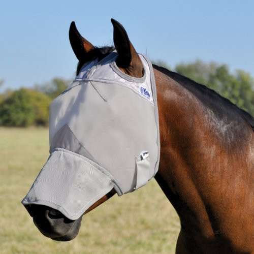 Cashel Crusader Fly Mask with Long Nose - Size: Warmblood
