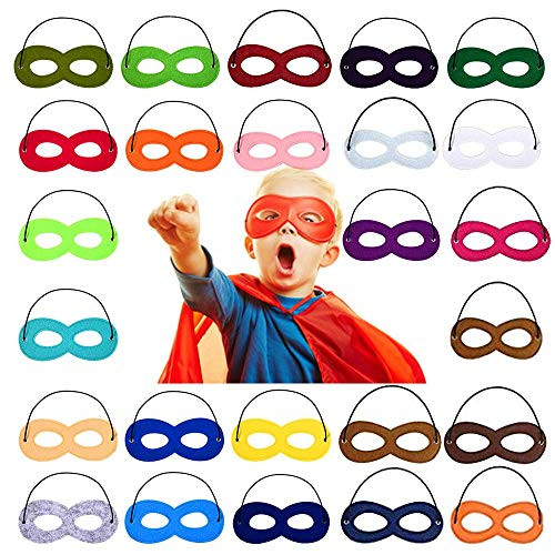 Superhero Masks for Kids Party Cosplay Dress Up Superhero Eye Masks for Halloween Christmas Birthday 25Pcs