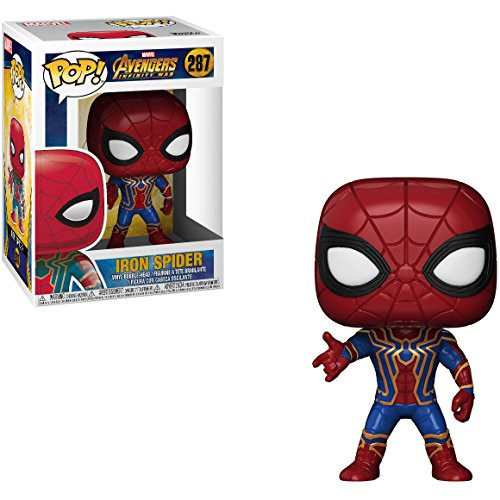Funko Iron Spider POP! Marvel x Avengers - Infinity War Vinyl Figure + 1 Official Marvel Trading Card Bundle [#287]