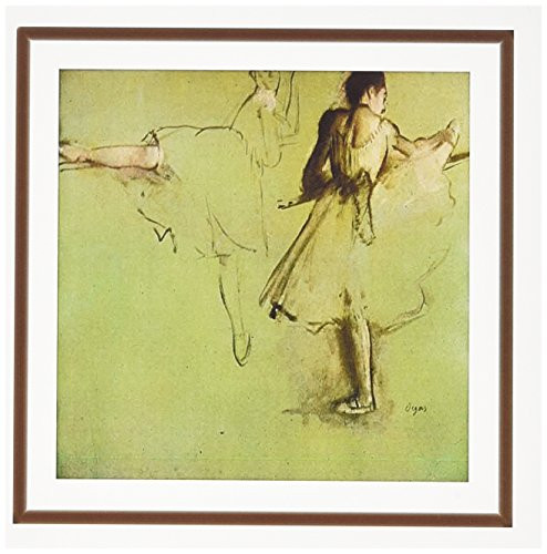 3dRose Picture of Edgar Degas Ballerina Painting Dancers at The Barre Greeting Cards, 6 x 6 Inches, Set of 6 (gc_100398_1)