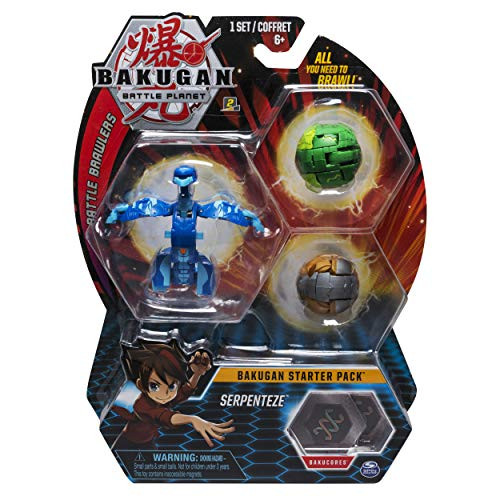 Bakugan Starter Pack 3-Pack, Serpenteze, Collectible Transforming Creatures, for Ages 6 and Up