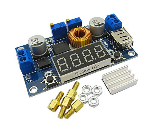 Lheng 5A Constant Voltage Constant Current Step-Down Power Supply Module with Voltage Current Power Display LED Driver Lithium Battery