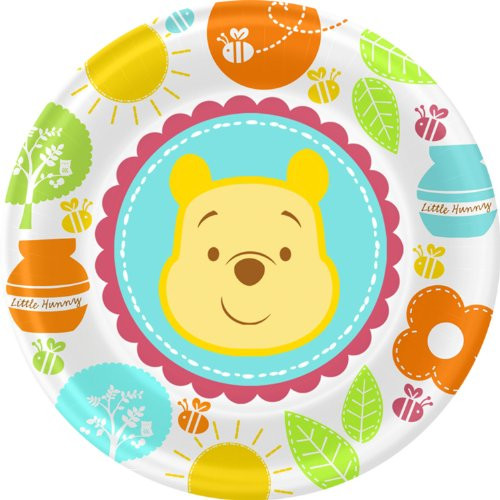 Winnie the Pooh 'Little Hunny' Baby Shower Small Paper Plates (8ct)
