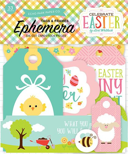 Echo Park Paper Company Celebrate Easter Frames & Tags Ephemera