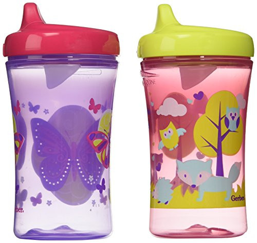 Nuk First Essentials Hard Spout Sippy Cup in Assorted Colors-2 Pack, 10-Ounce (Theme May Vary)