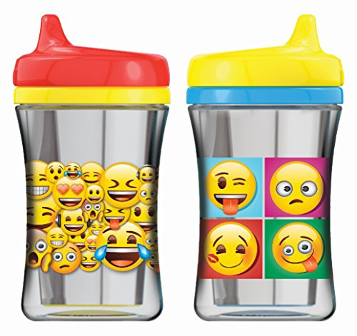 NUK Emoji Insulated Sippy Cup, 9oz 2pk
