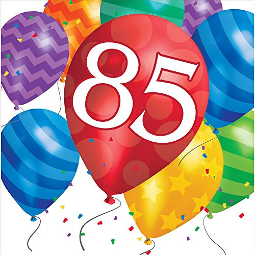 Creative Converting 417880 Balloon Blast 85Th Birthday Napkins (16 Count)