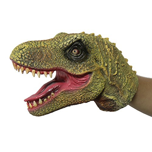 FantasyParty Hand Puppet Realistic T-Rex Role Play Toy Dinasour Latex Puppet for both adult and children
