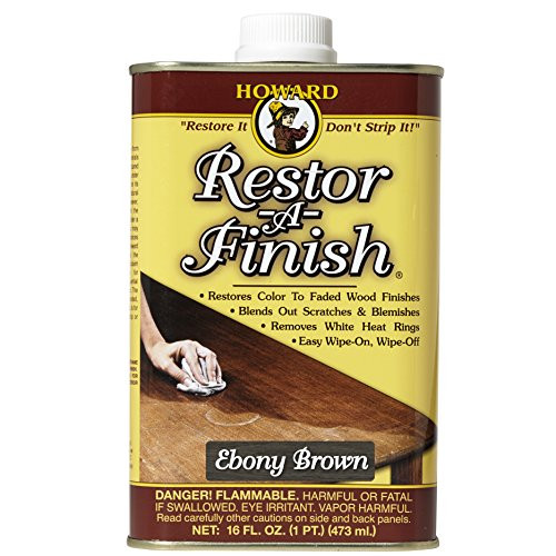 Howard Products RF8016 Restor-A-Finish, 16 oz, Ebony Brown