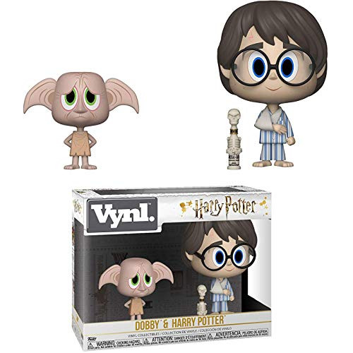 Funko Dobby & Harry Potter: Harry Potter x Vynl. Vinyl Figure Set + 1 Official Harry Potter Trading Card Bundle [31001]