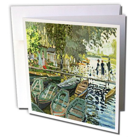 3dRose Monet Painting Of The Bathers - Greeting Cards, 6 x 6 inches, set of 6 (gc_45040_1)