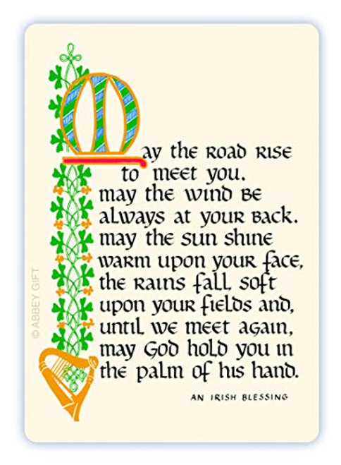 Cathedral Art May The Road ArtMetal Prayer Card One Size Multicolored Cathedral Art May The Road ArtMetal Prayer Card One Size Multicolored