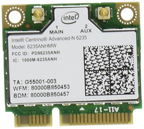 Intel Network 6235AN.HMWWB Centrino WiFi Card Half Mini PCI Express Advanced-N 6235 Dual Band Bluetooth Intel Network 6235AN.HMWWB Centrino WiFi Card Half Mini PCI Express Advanced-N 6235 Dual Band Bluetooth