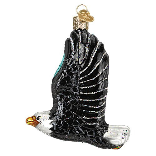 Old World Christmas Eagle Glass Blown Ornament (Eagle in Flight)