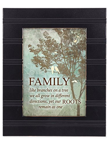 Our Family Tree Black with Gold Trim 8 x 10 Framed Wall Art Plaque