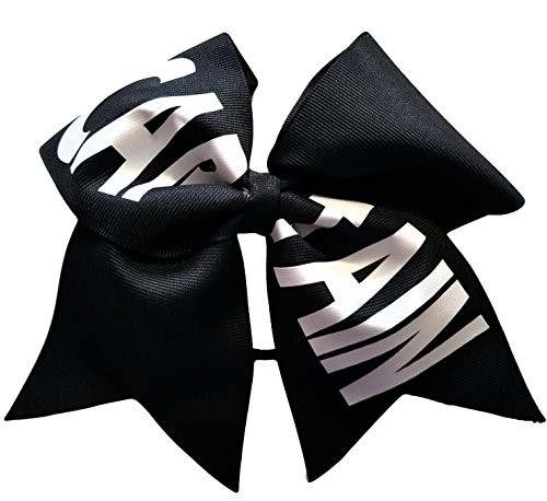 Cheer bows Black CAPTAIN CAP TAIN Hair Bow