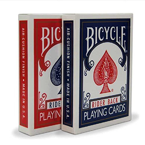 2 Decks Bicycle Rider Back 808 Standard Poker Playing Cards Red & Blue 2 Decks Bicycle Rider Back 808 Standard Poker Playing Cards Red & Blue