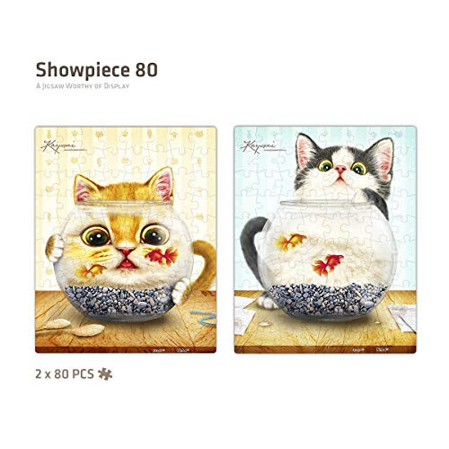 Pintoo - HE1016 - Kayomi - Curious Kittens - Combo Set - 160 (80x2) Piece Plastic Puzzle