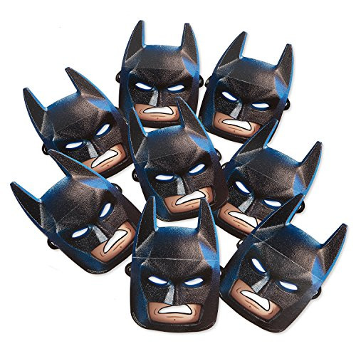 American Greetings Lego Batman Paper Masks Banner, Multicolor, 8-Count