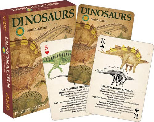 Aquarius Smithsonian Dinosaur Playing Cards