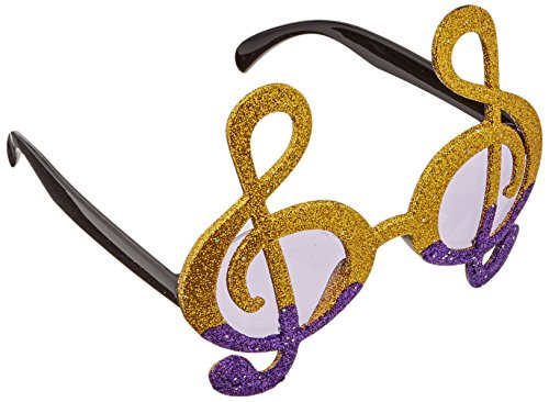 Glittered G Clef Fanci-Frames Party Accessory (1 count) (1/Pkg)