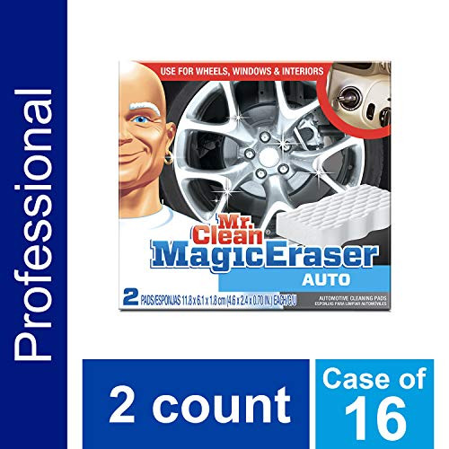 Magic Eraser from Mr. Clean Professional, Automotive Multi-Purpose Cleaning Pads, 2-Count (Case of 16)