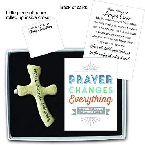 Abbey Gift Changes Everything Prayer Cross W/Card, Measures 2.75"x4"x0.75", Multi